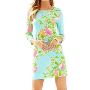 Lilly Pulitzer Blue and Pink Floral Dress